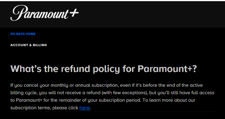 Canceling Paramount Plus