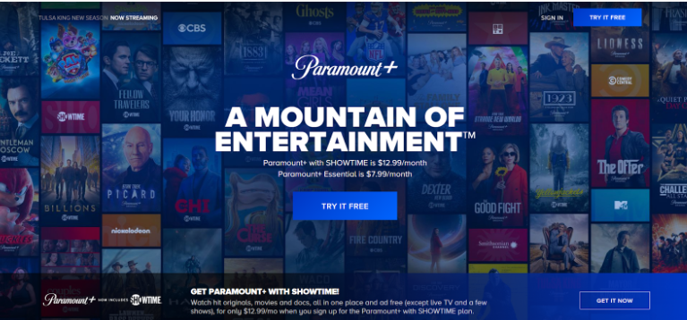 Visit the Paramount+ Website