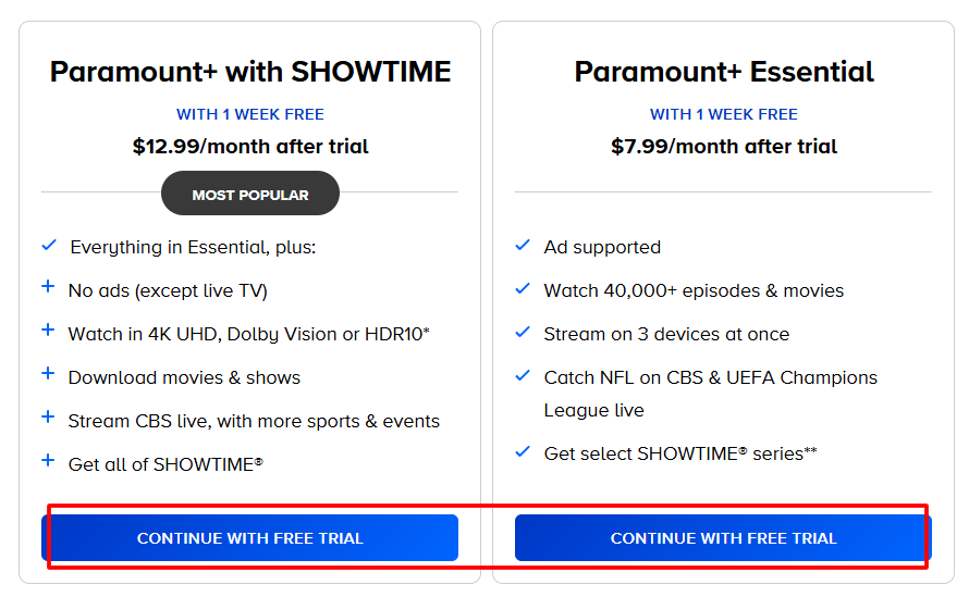 Pick Your Plan On Paramount Plus Pick Your Plan On Paramount Plus